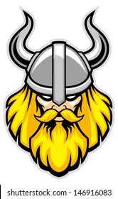 Viking Warrior Head Mascot