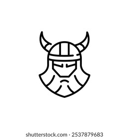 Viking Warrior icon. Simple Viking Warrior icon for social media, app, and web design. Vector illustration