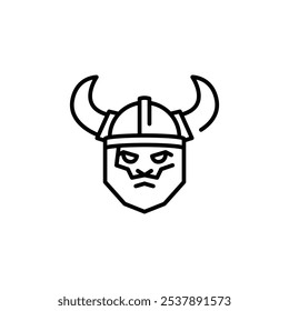 Viking Warrior icon. Simple Viking Warrior icon for social media, app, and web design. Vector illustration