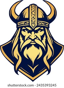 A viking warrior icon vector art