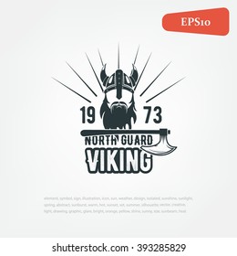 Viking Warrior logo, vector.