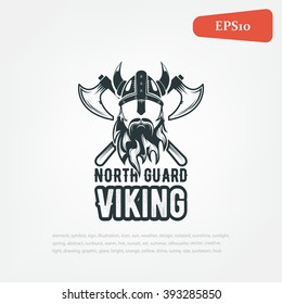 Viking Warrior logo, vector.