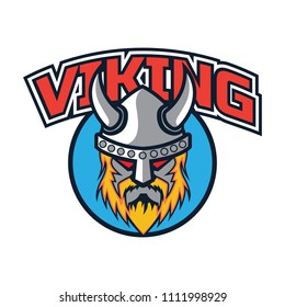 viking warrior logo, vector illustration