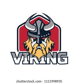 viking warrior logo, vector illustration