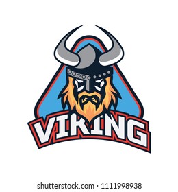 viking warrior logo, vector illustration