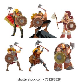 viking warriors characters collection