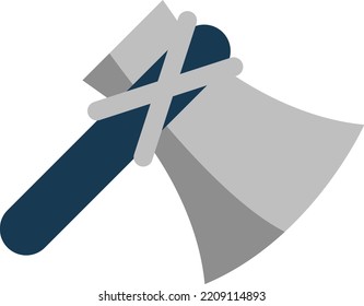 Arma viking, ilustración, vector sobre fondo blanco.
