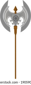 Vikings ax, ilustración, vector sobre un fondo blanco.