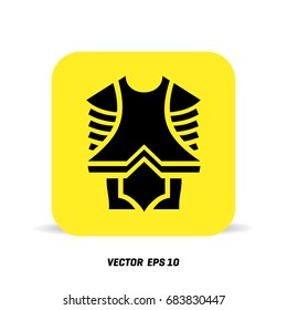 A viking's body shield on a white background