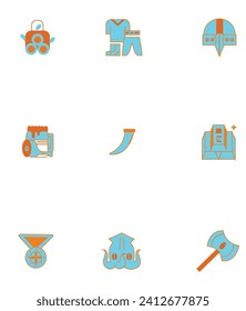 ICONO DE JUEGO DE VIKINGS. ICONO vector.