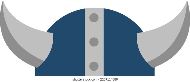 Casco de Vikings, ilustración, vector sobre fondo blanco.