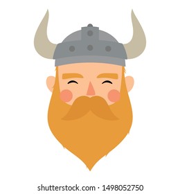 Vikings logo, childish scandinavian vector background, kids apparel, fabric, textile, nursery vector illustration
