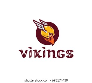 Vikings logo vector illustration