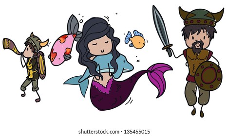 vikings and mermaid