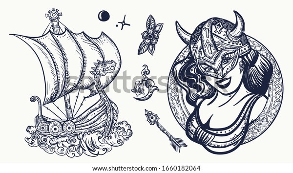 Get Tattoo Viking Ship Drawing Pics