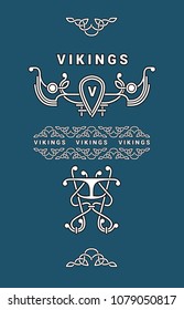 vikings vector pattern