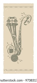 The Vikings-a capital letter, 2, vector