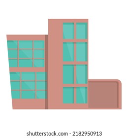 Icono de construcción de Villa vector de dibujos animados. Casa moderna. Caseta de campo