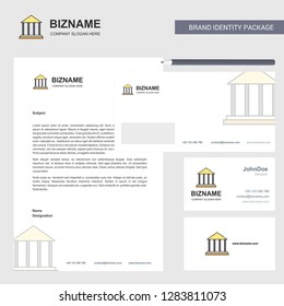 Villa Business Letterhead, Envelope and visiting Card Design vector template