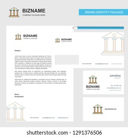 Villa Business Letterhead, Envelope and visiting Card Design vector template