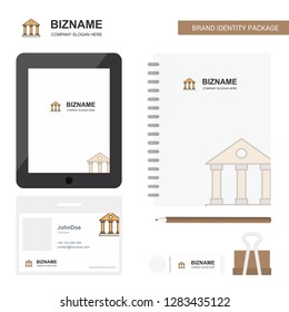 Villa Business Logo, Tab App, Diary PVC Employee Card and USB Brand Stationary Package Design Vector Template