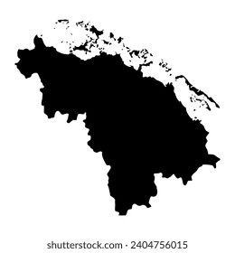 Villa Clara province map, administrative division of Cuba. Vector illustration.