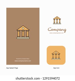 Villa Company Logo App Icon and Splash Page Design. Creative Business App Design Elements