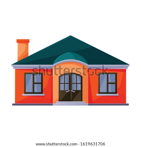 Villa of house vector icon.Cartoon vector icon isolated on white background villa of house .