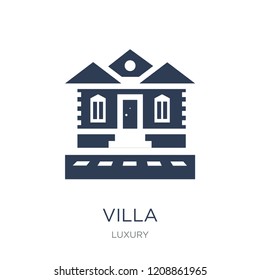 Villa icon. Trendy flat vector Villa icon on white background from Luxury collection, vector illustration can be use for web and mobile, eps10