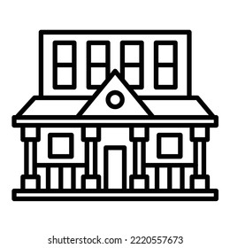 Villa icon vector image. Can also be used for web apps, mobile apps and print media.