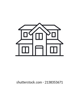 villa icons  symbol vector elements for infographic web