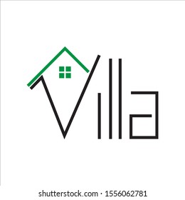 Villa Logo design, creative template in eps.10, Editable file ready to use.