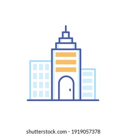 Ilustración de estilo de icono vectorial de Villa. EPS 10