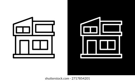 Villa White Icon Set Design