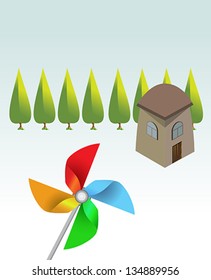 village background