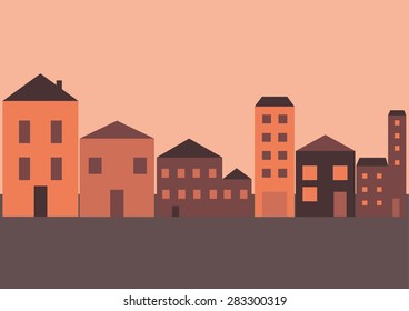 Village Buildings Package Vector
