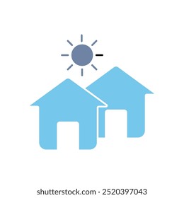 village concept line icon. Simple element illustration.village concept outline symbol design.