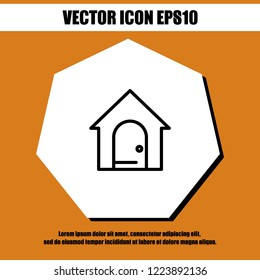 Village home icon vector