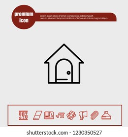 Village home icon vector