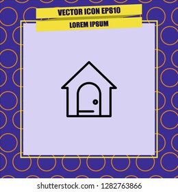Village home icon vector