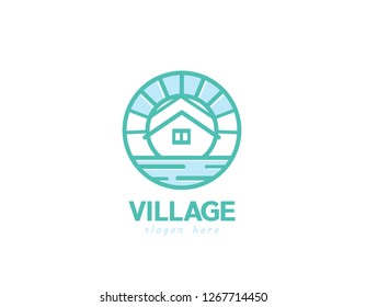 Village House Logo Stock Vector (Royalty Free) 1267714450 | Shutterstock