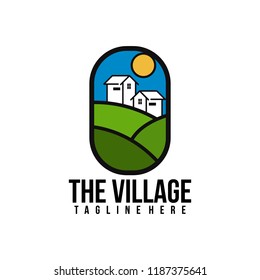 Village House Logo Real Estate Logo Vector