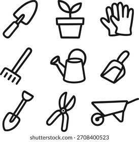 Conjunto de Vector Village Icons Pack