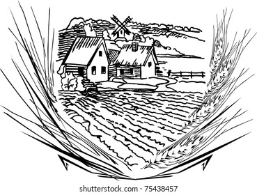 Village illustration