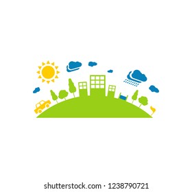 village landscape vector