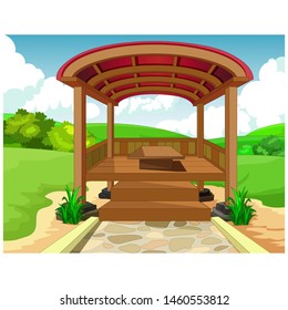 Illustration Village Home Vector Stock Vector (Royalty Free) 2011004135