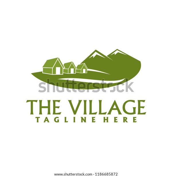 Village Logo Design Stock Vector (Royalty Free) 1186685872