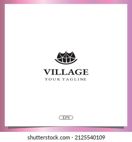 village  logo premium elegant template vector eps 10