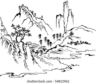 16,395 Chinese mountain Stock Vectors, Images & Vector Art | Shutterstock