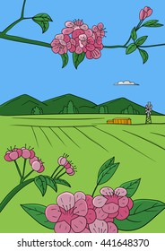village vector illustration